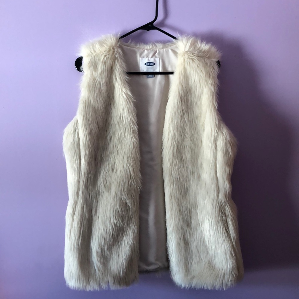 faux fur vest